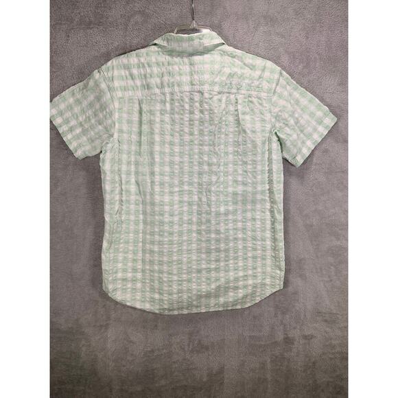 Columbia Shirt Mens Large Green Regular Fit Button Up Casual Short Sleeve Summer - Picture 2 of 7